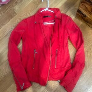 Max Jeans Vibrant Red Utility Jacket